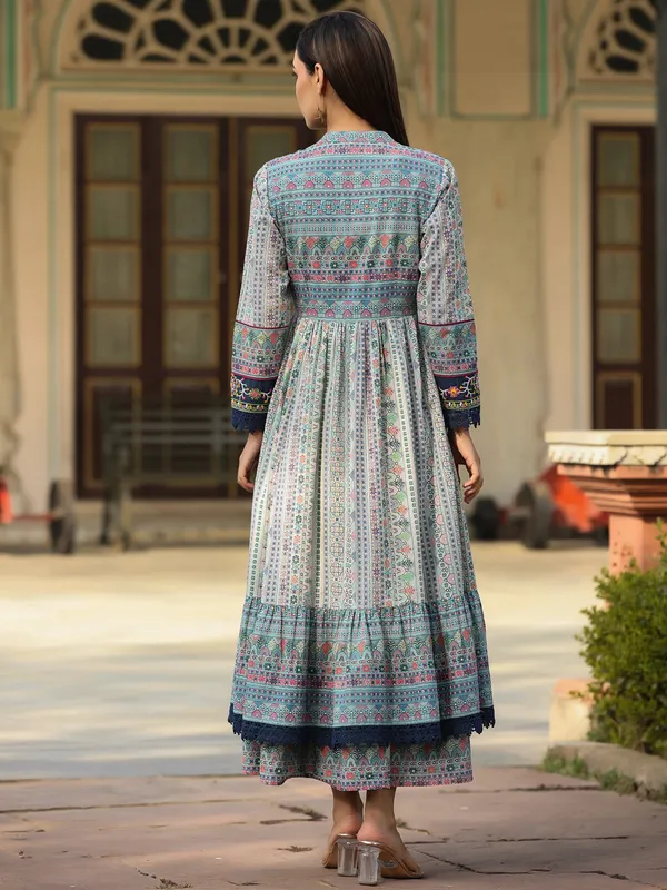 Sky_Blue_Cambric_Cotton_Printed_Flared_Ethnic_Dress_For_Women