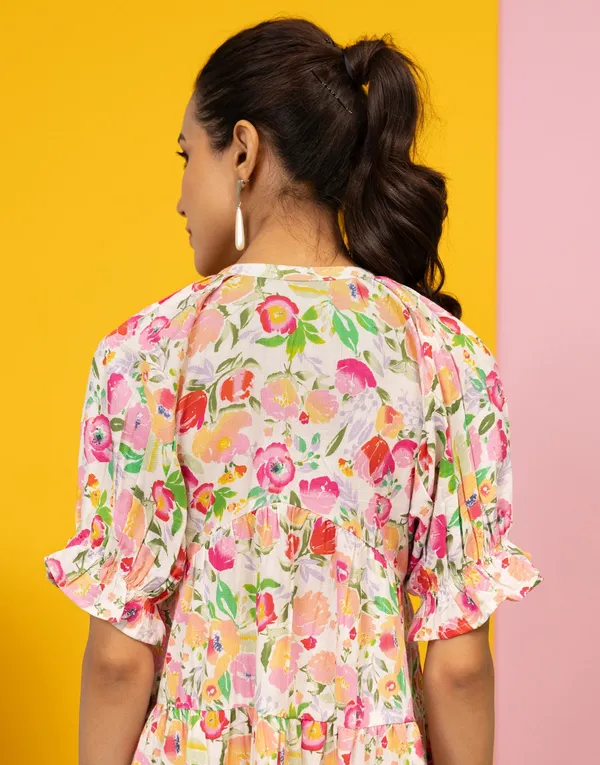 Off_White_Cotton_Floral_Printed_A_Line_Tiered_Midi_Dress_For_Women
