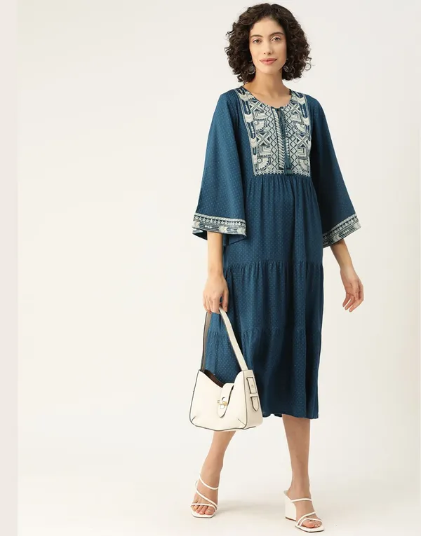 Blue_Rayon_Flared_A_Line_Embroidered_Midi_Dress_For_Women