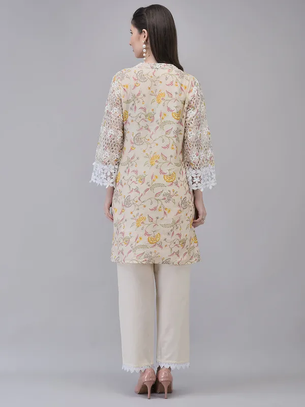 Cream_Cotton_Mulmul_Thread_Embroidered_Co_Ord_Set_For_Women