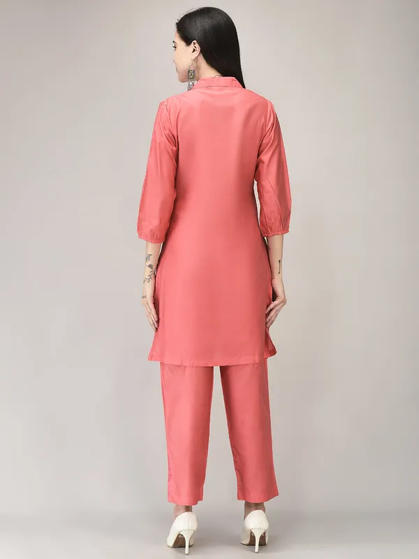 Peach_Cotton_Embroidered_Co_Ord_Set_For_Women