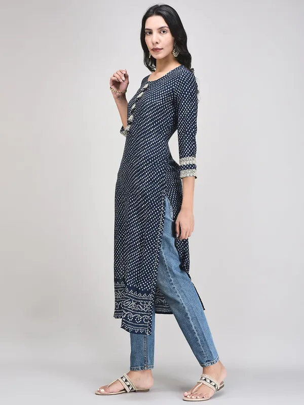 Dark_Blue_Muslin_Printed_Straight_Kurta_For_Women
