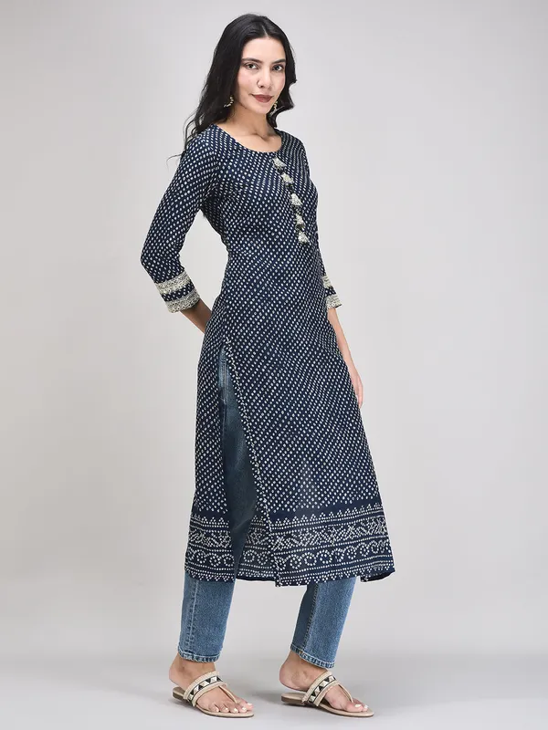 Dark_Blue_Muslin_Printed_Straight_Kurta_For_Women