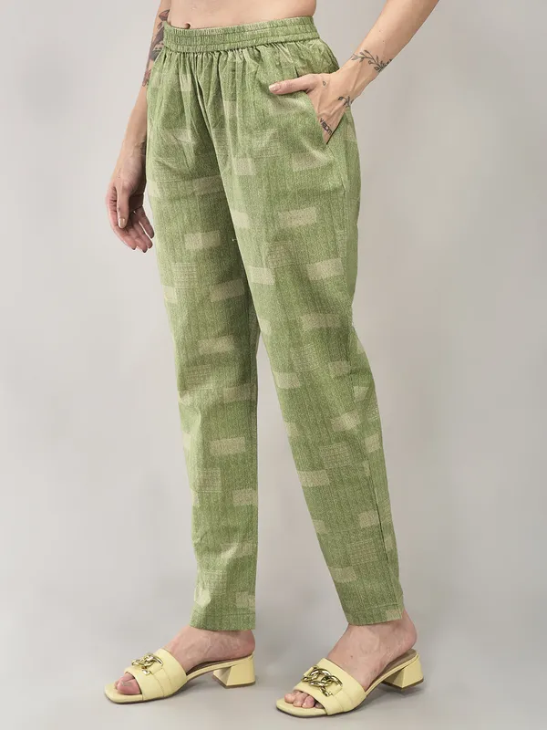 Green_Cotton_Printed_Straight_Kurta_Pant_Dupatta_Set_For_Women