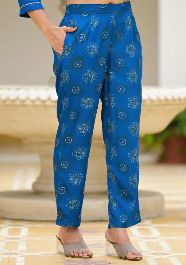 Blue_Muslin_A_Line_Embroidered_Suit_Set_For_Women
