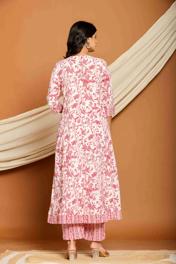Pink_Cotton_Flared_Printed_Kurta_Pants_Dupatta_Suit_Set_For_Women