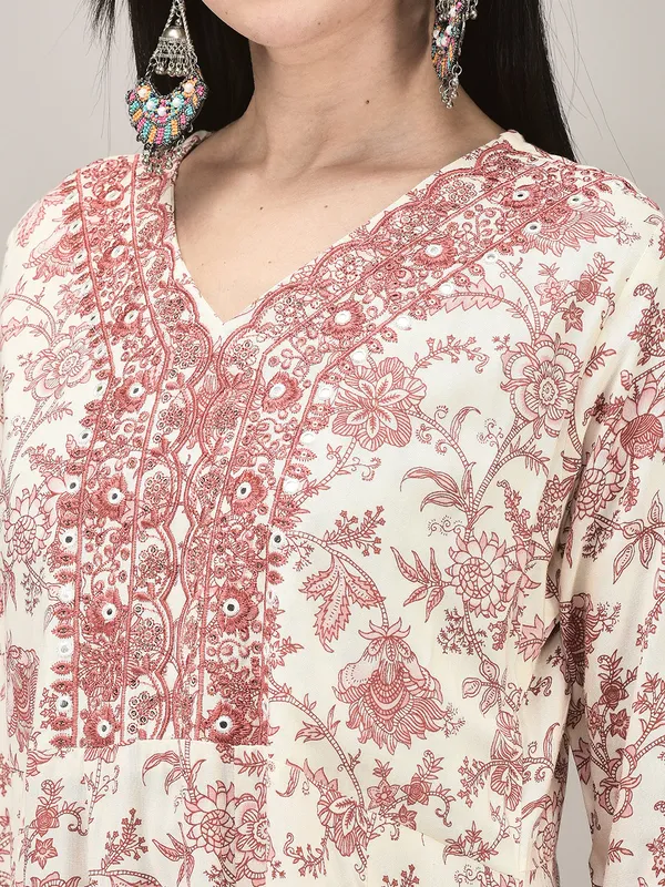 Pink_Rayon_Printed_Flared_Kurta_Suit_Set_For_Women