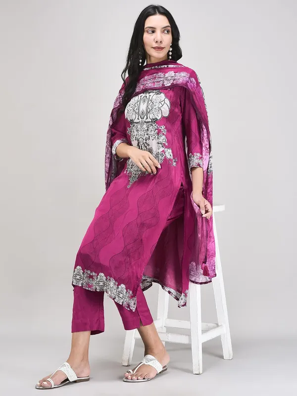 Hot_Pink_Crepe_Printed_Straight_Kurta_Suit_Set_For_Women