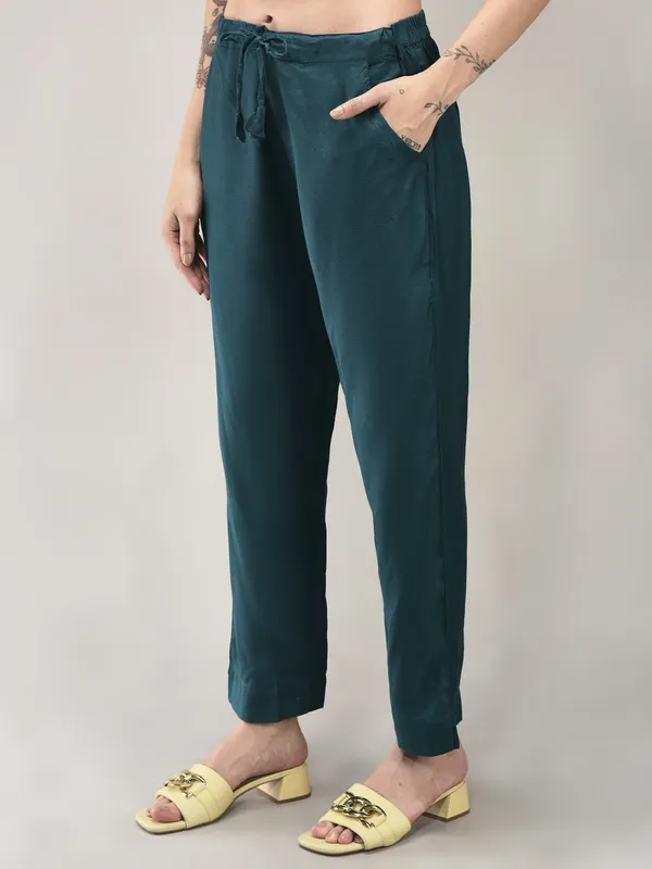 Dark_Green_Modal_Naira_Cut_Printed_Kurta_Suit_Set_For_Women