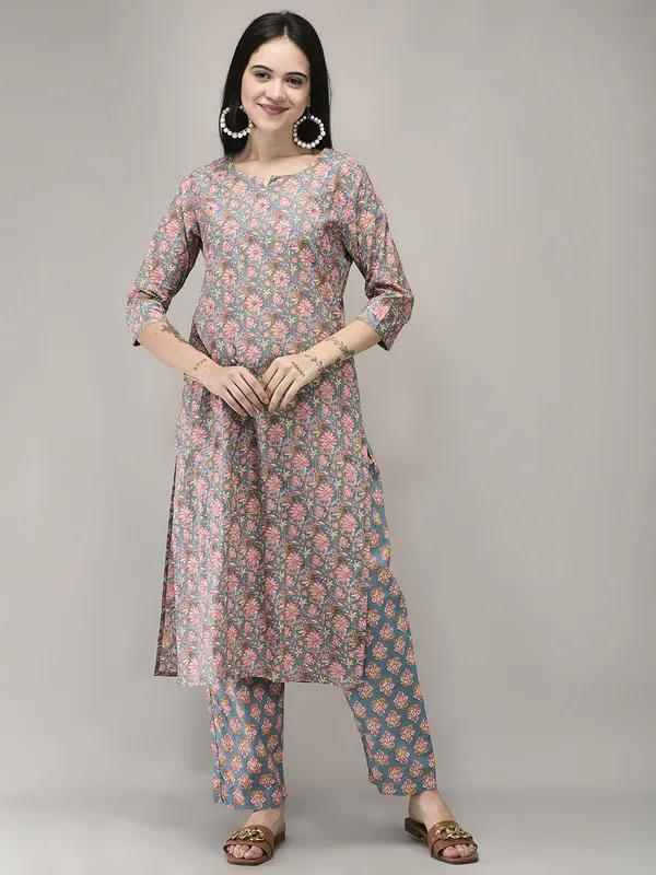 Grey_Pink_Cotton_Printed_Straight_Kurta_Pant_Dupatta_Set_For_Women