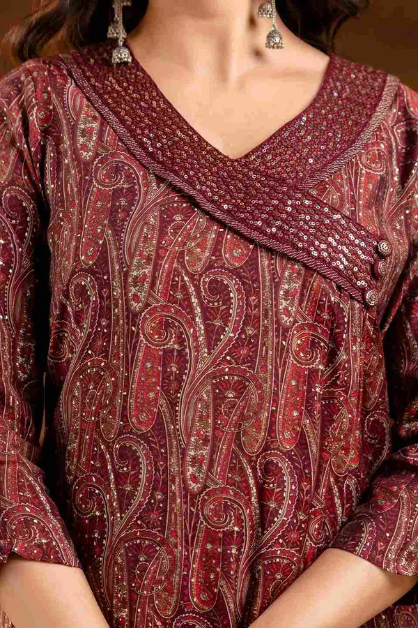 Red_Wine_Muslin_Straight_Printed_Suit_Set_For_Women