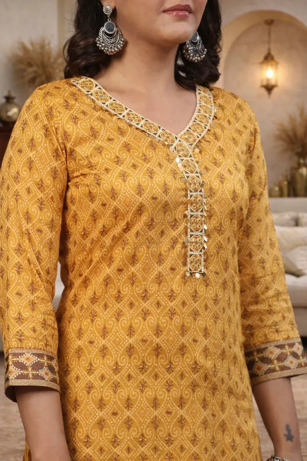 Yellow_Cotton_Straight_Floral_Printed_Suit_Set_For_Women