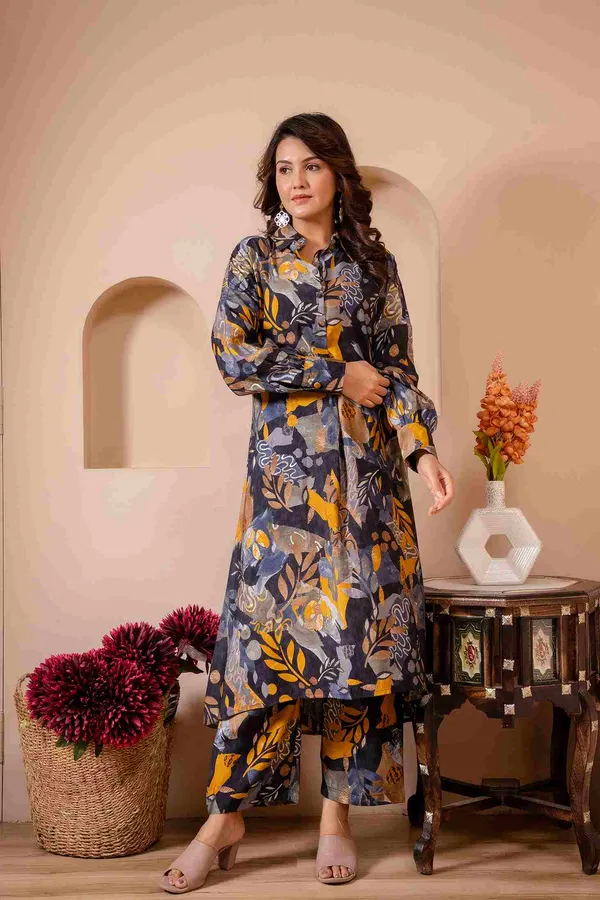 Blue_Yellow_Muslin_Botanical_Printed_Co_Ord_Set_For_Women