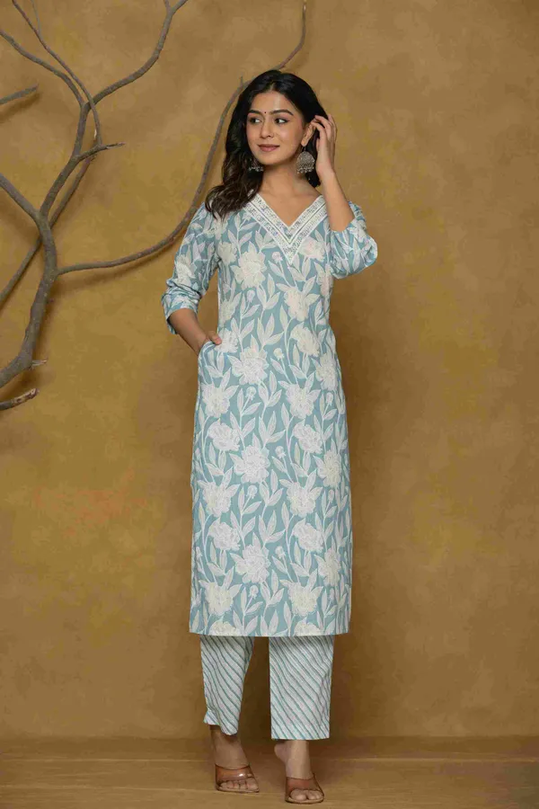 Sky_Blue_Cotton_Straight_Printed_Kurta_Pants_Dupatta_Suit_Set_For_Women