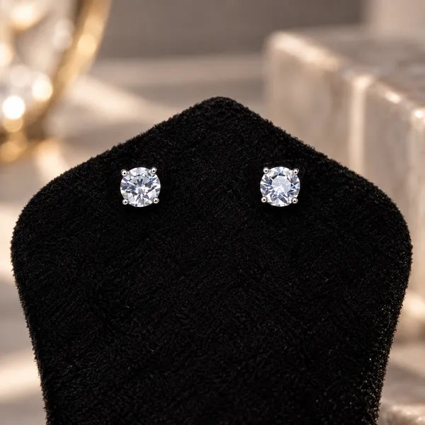 Sterling_Silver_Square_Gemstone_Stud_Earrings_For_Women