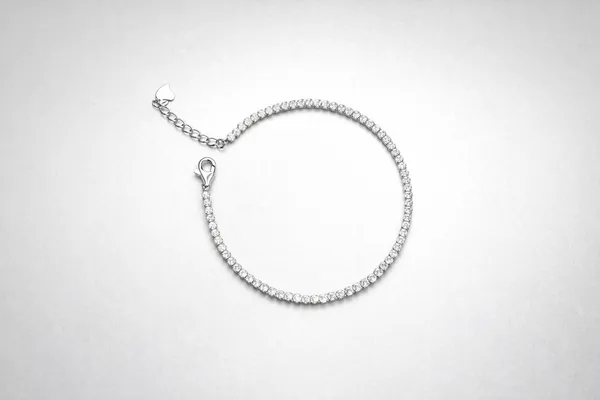 White_Sterling_Stone_Charm_Bracelet_For_Women
