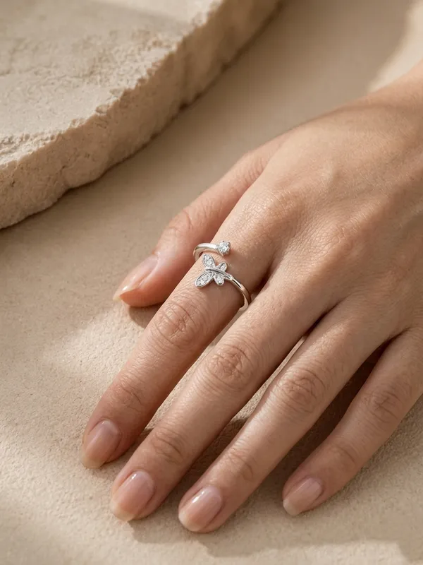 Sterling_Butterfly_Crystal_Adjustable_Ring_For_Women