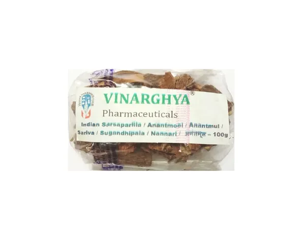 Vinarghya_-_Indian_Sarsaparilla/_Organic_Anantmool/_Anantmul/_Kapuri/_Sariva/_Sugandhipala/_Upalsari/_Uparsal/_Nannari/_Sogade_Beru_/_अनंतमूल_–_100G