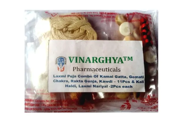 Vinarghya_–_Laxmi_Puja_Combo_Of_Kamal_Gatta,_Gomati_Chakra,_Rakta_Gunja,_Laxmi_Kawdi_–_11_Pcs_Each_&_Kali_Haldi,_Laxmi_Naryal_–_2_Pcs_Each