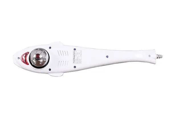 Vinarghya_Dolphine_Handheld_Massager_With_Vibration_Magentic_Far_Infrared_Therapy_To_Aid_In_Pain_And_Stress_Relief_For_All_Big_Size_Power_Source_From_Directly_To_Plug_In_(Red_And_White)