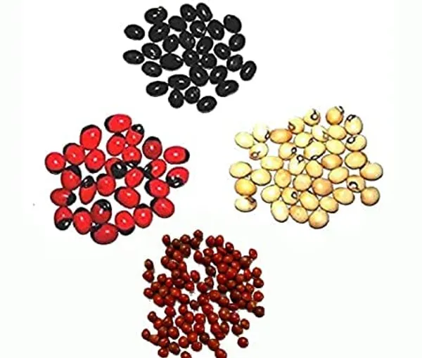 Vinarghya_-_Combo_Of_4_Colours_Gunja_Red_Black/_White/_Black/_Full_Red_Gunja_–_21_Bids_Of_Each_Colour_(21X4)_Loose_Packed