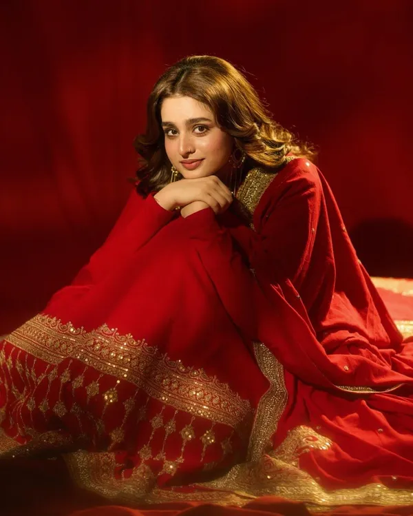 Premium_Red_Vichitra_Silk_Embroidered_Gown_With_Pant_&_Dupatta_Set