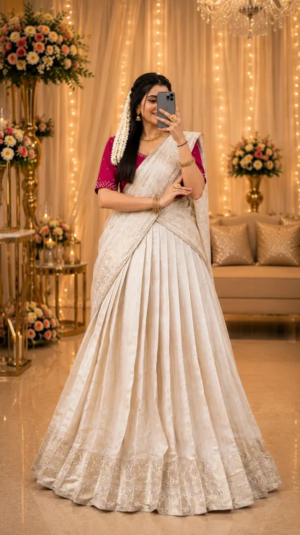 Onakkodi_Collection_Off_White_Poly_Kanjivaram_Half_Saree_Lehenga_Set_with_Unstitched_Blouse_&_Dupatta