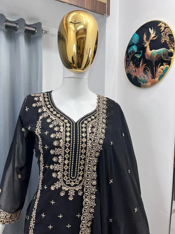 Festival_Special_Designer_Heavy_Embroidery_Sequence_Work_Top_Pant_With_Dupatta_Set_A7094C_Black