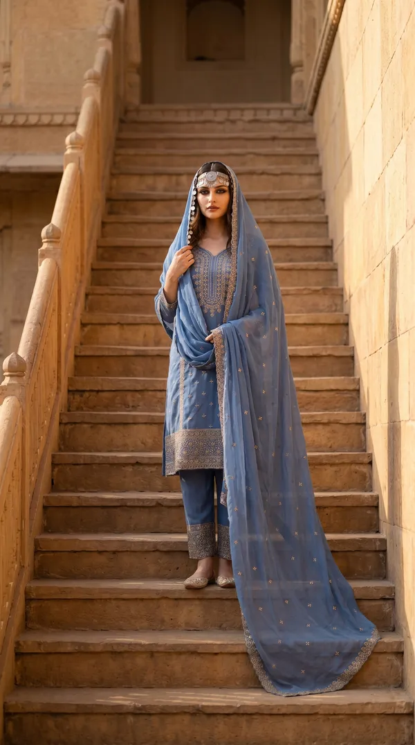 Festival_Special_Designer_Heavy_Embroidery_Sequence_Work_Top_Pant_With_Dupatta_Set_G_Blue