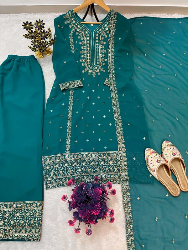 Festival_Special_Designer_Heavy_Embroidery_Sequence_Work_Top_Pant_With_Dupatta_Set_A7094C_P_Green