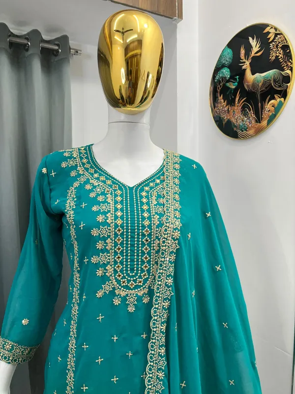 Festival_Special_Designer_Heavy_Embroidery_Sequence_Work_Top_Pant_With_Dupatta_Set_A7094C_P_Green