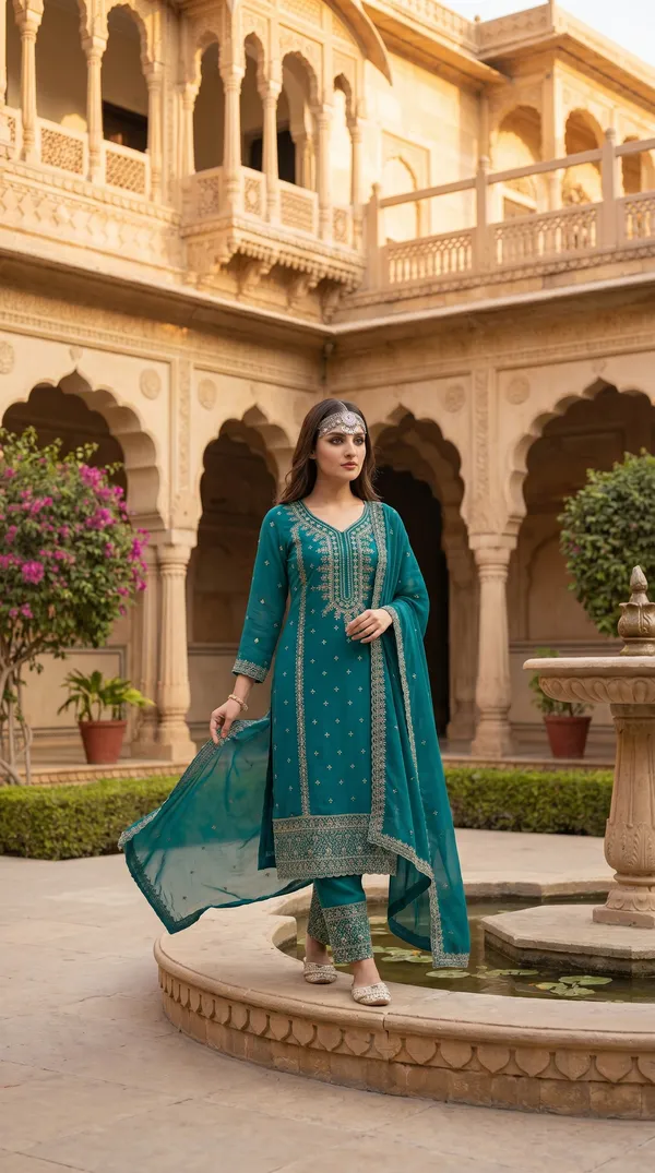Festival_Special_Designer_Heavy_Embroidery_Sequence_Work_Top_Pant_With_Dupatta_Set_A7094C_P_Green