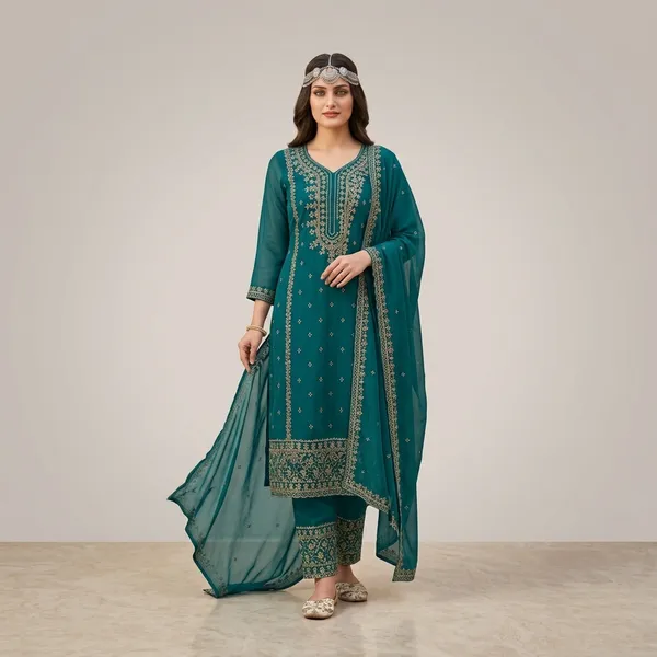 Festival_Special_Designer_Heavy_Embroidery_Sequence_Work_Top_Pant_With_Dupatta_Set_A7094C_P_Green