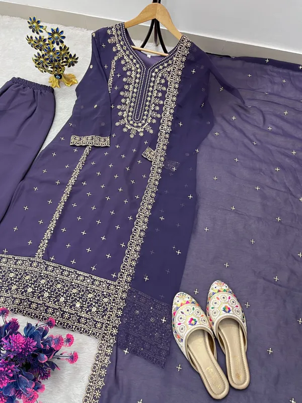 Festival_Special_Designer_Heavy_Embroidery_Sequence_Work_Top_Pant_With_Dupatta_Set_A7094C_Purple
