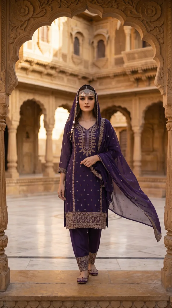 Festival_Special_Designer_Heavy_Embroidery_Sequence_Work_Top_Pant_With_Dupatta_Set_A7094C_Purple