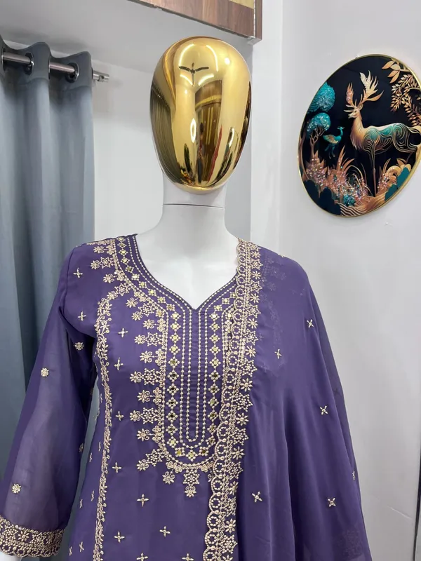 Festival_Special_Designer_Heavy_Embroidery_Sequence_Work_Top_Pant_With_Dupatta_Set_A7094C_Purple