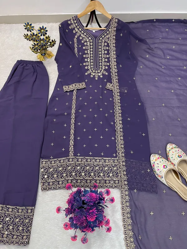 Festival_Special_Designer_Heavy_Embroidery_Sequence_Work_Top_Pant_With_Dupatta_Set_A7094C_Purple