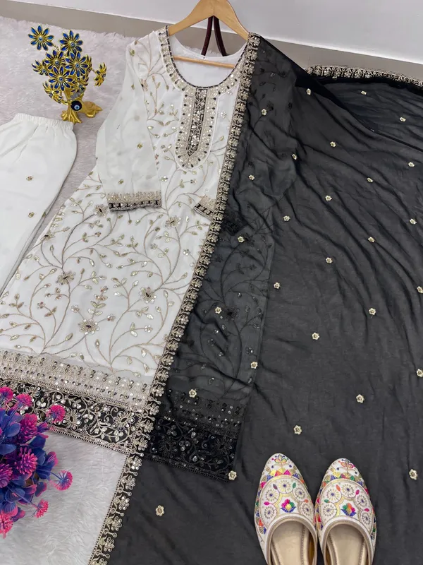 Black_Festival_Special_Heavy_Sequence_Embroidery_Georgette_Top_Palazzo_Dupatta_Set