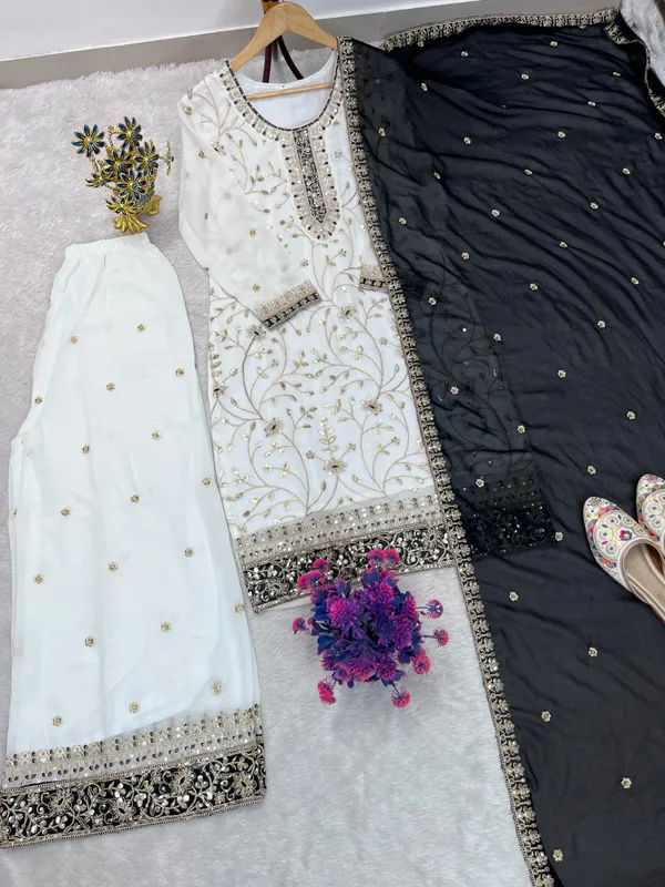 Black_Festival_Special_Heavy_Sequence_Embroidery_Georgette_Top_Palazzo_Dupatta_Set