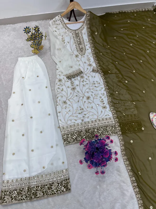 Ivory_Olive_Embroidery_Sequin_Georgette_Kurta_Palazzo_Set_With_Dupatta
