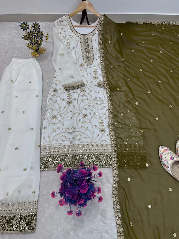 Ivory_Olive_Embroidery_Sequin_Georgette_Kurta_Palazzo_Set_With_Dupatta