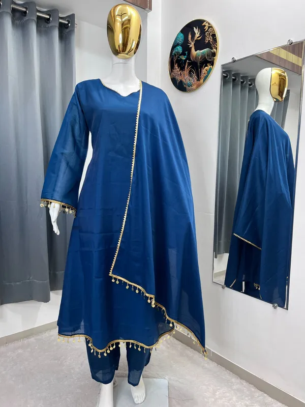 Indigo_Coin_Lace_Anarkali_Kurta_Palazzo_Set_With_Dupatta