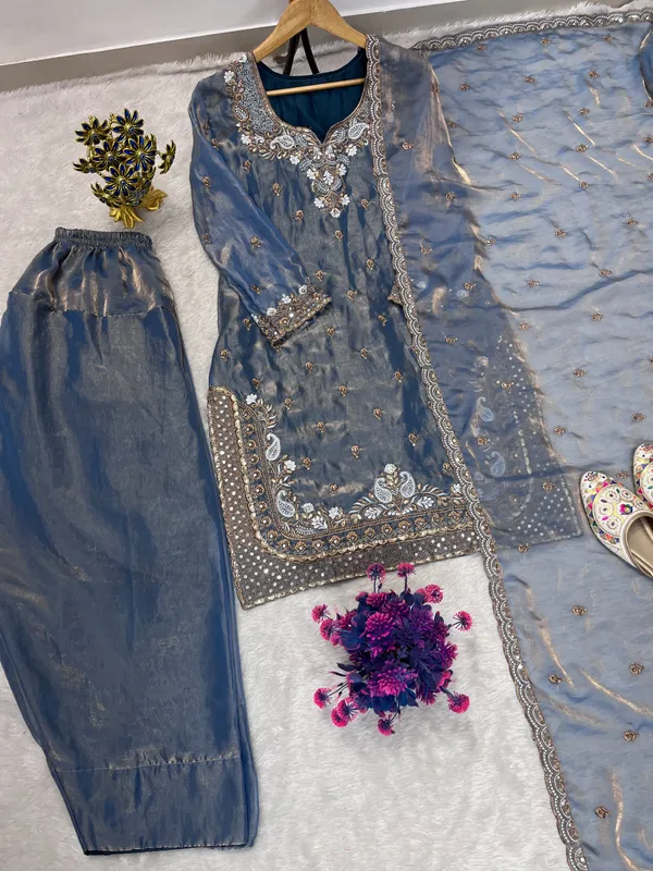 Heavy_Embroidery_Sequence_Work_Fendy_Fabric_Top_Farshi_Palazzo_And_Dupatta_Set