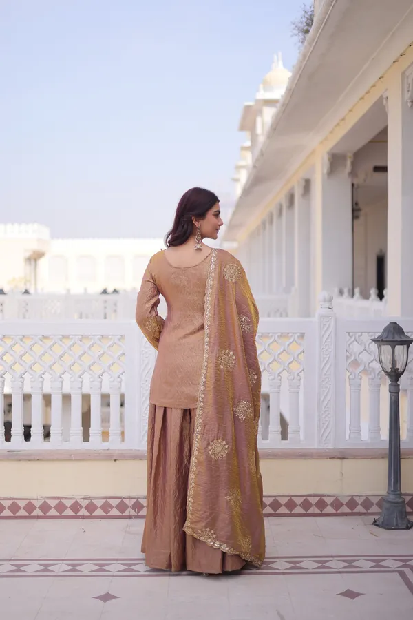 Women's_Coffee_Brown_Fendi_Crush_Embroidered_Top_Sharara_Dupatta_Set_Designer_Readymade_Party_Wear_Suit