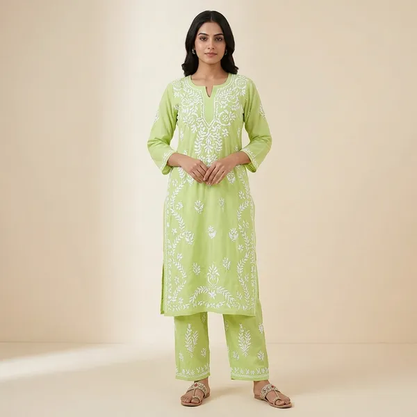 Super_Fashion_Sage_Green_Lucknowi_Embroidered_Rayon_Kurta_Palazzo_Set_(M627F)
