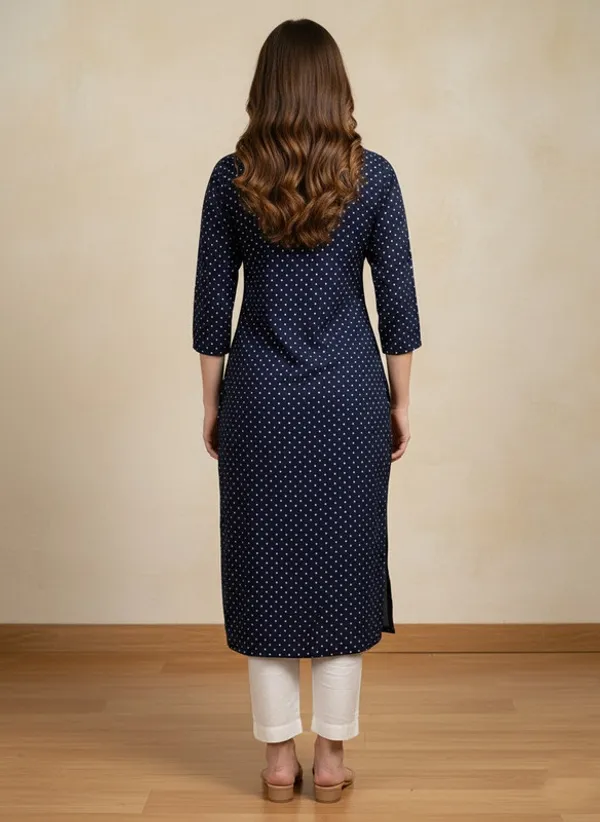 Blue_Rayon_Premium_Kurti_For_Women