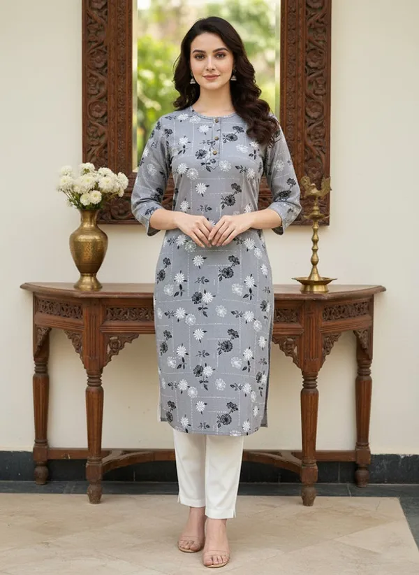 Grey_Cotton_Premium_Kurti_For_Women