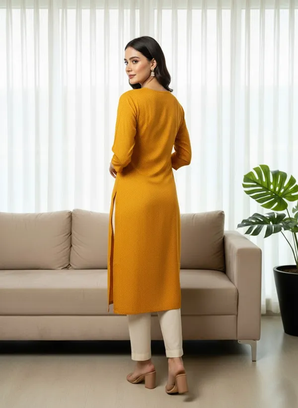 Orange_Cotton_Premium_Kurti_For_Women