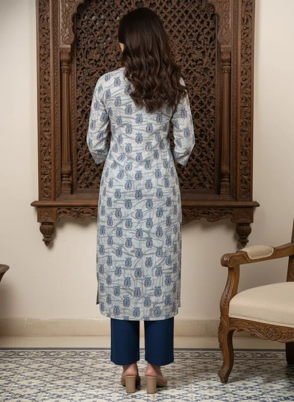 White_Rayon_Premium_Kurti_For_Women