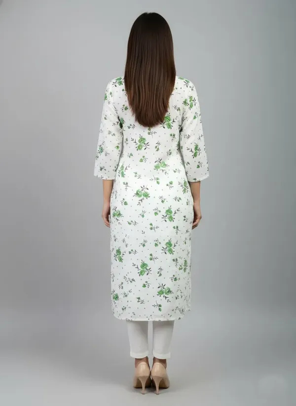 White_Rayon_Premium_Kurti_For_Women